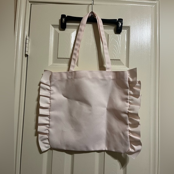 Pink Ruffled Tote Bag - Picture 2 of 4